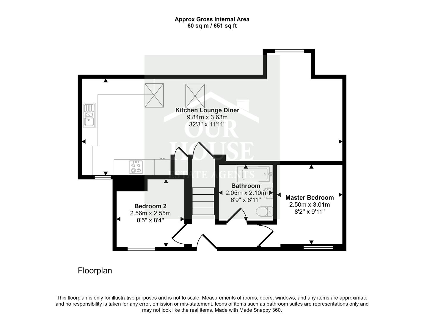 1 Wilton Road floorplan